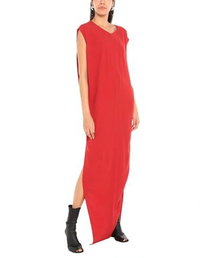 Rick Owens Long Dresses In Red
