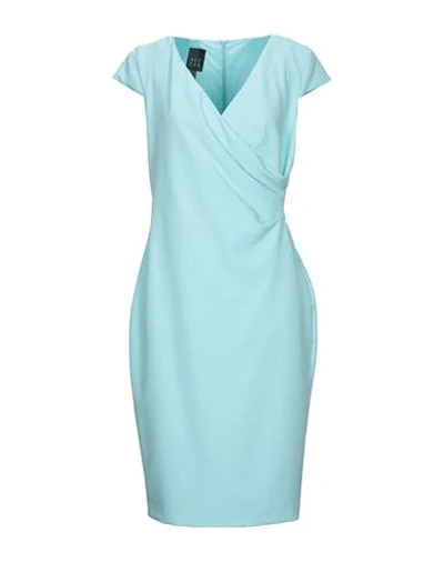 Shop Access Fashion Woman Midi Dress Light Green Size L Polyester, Elastane