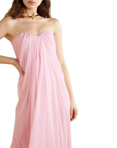 Shop Alexander Mcqueen Long Dresses In Light Pink
