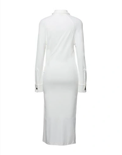 Shop Bottega Veneta Knee-length Dress In Ivory