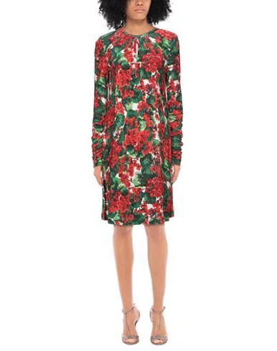 Dolce & Gabbana Midi Dresses In Red