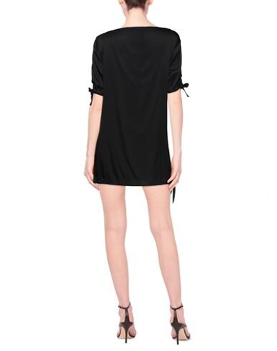 Shop Moschino Woman Mini Dress Black Size 8 Acetate, Viscose, Elastane