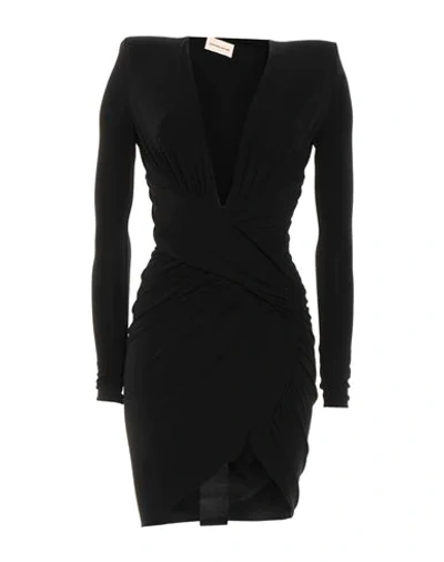 Shop Alexandre Vauthier Short Dresses In Black