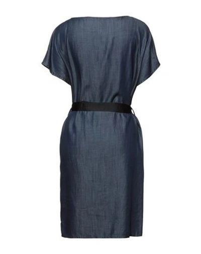 Shop Emporio Armani Woman Mini Dress Blue Size 14 Polyester
