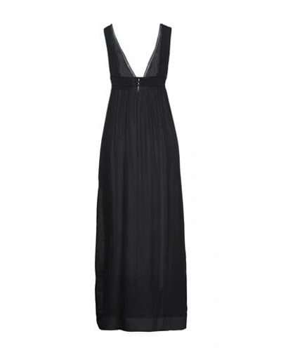 Shop Gentryportofino Woman Maxi Dress Black Size 10 Viscose, Polyester, Silk