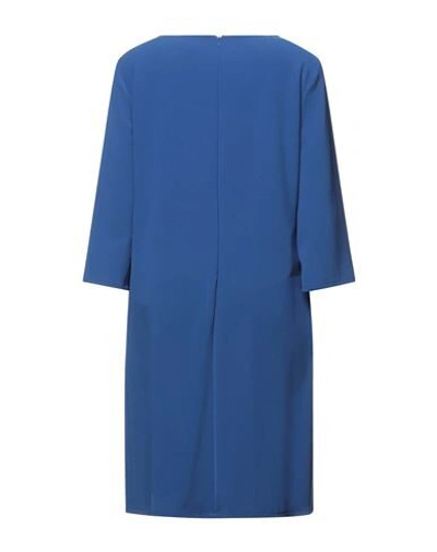 Shop Antonelli Woman Mini Dress Blue Size 6 Polyester, Elastane