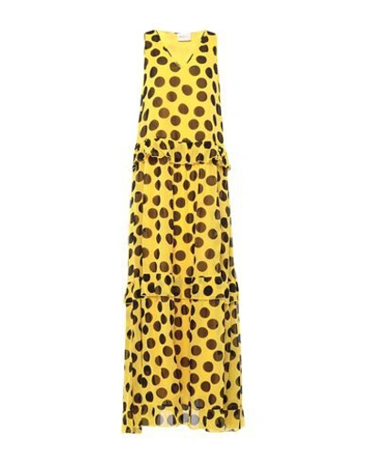 Shop Be Blumarine Woman Maxi Dress Yellow Size 2 Viscose