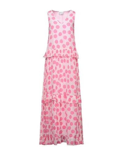 Shop Be Blumarine Woman Maxi Dress Pink Size 8 Viscose