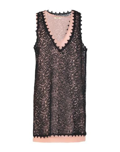 Shop Liu •jo Woman Mini Dress Black Size 4 Polyester, Viscose