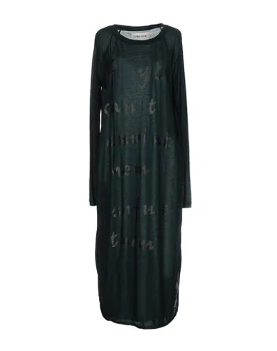 Shop 5preview 3/4 Length Dresses In Dark Green
