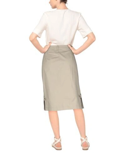 Alberta Ferretti Midi Skirts In Beige