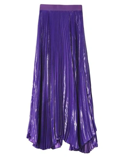 Shop Alice And Olivia Long Skirts In Purple