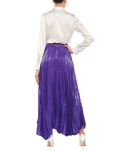 Shop Alice And Olivia Long Skirts In Purple