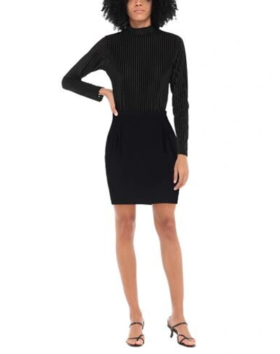 Shop Versace Woman Midi Skirt Black Size 4 Viscose, Silk, Elastane