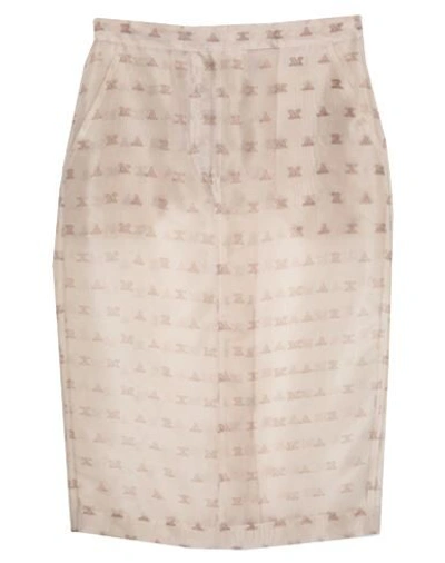 Shop Max Mara 3/4 Length Skirts In Beige