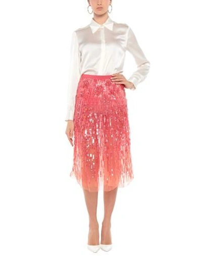 Elisabetta Franchi Midi Skirts In Red