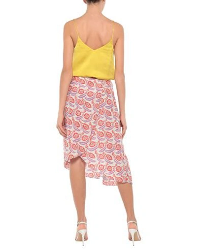 Isabel Marant Midi Skirts In Orange