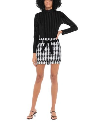 Maje Woman Shorts & Bermuda Shorts Black Size 8 Cotton, Polyester, Acrylic, Polyamide, Viscose In Black