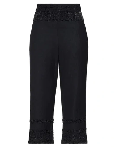 Shop Twinset Woman Pants Black Size 4 Cotton, Linen, Polyester