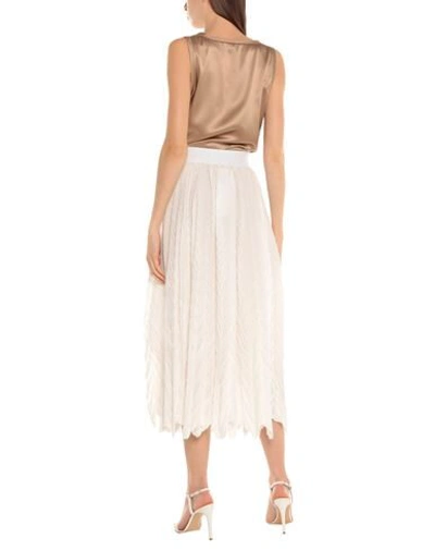 Emporio Armani Midi Skirts In White
