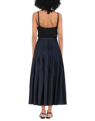 Shop Barena Venezia Long Skirts In Dark Blue