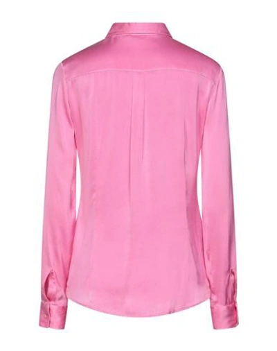 Shop Her Shirt Her Dress Woman Shirt Fuchsia Size S Silk, Lycra In Pink