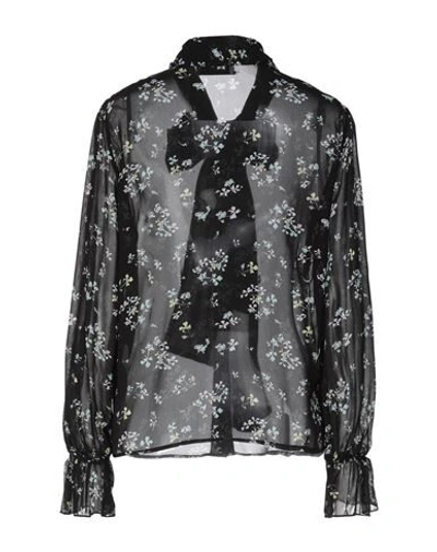 Shop Be Blumarine Woman Shirt Black Size 8 Viscose