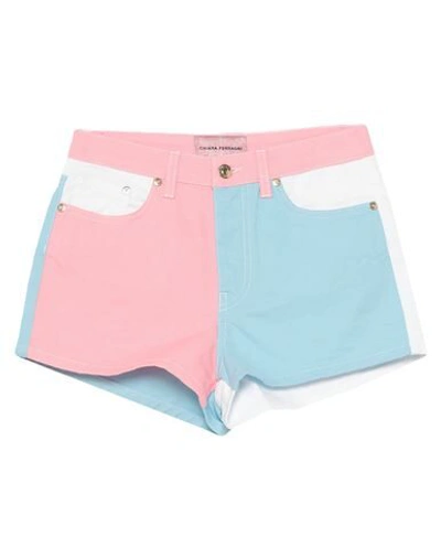 Chiara Ferragni Denim Shorts In Pink