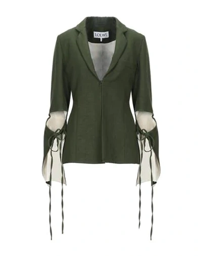 Shop Loewe Sartorial Jacket In Military Green