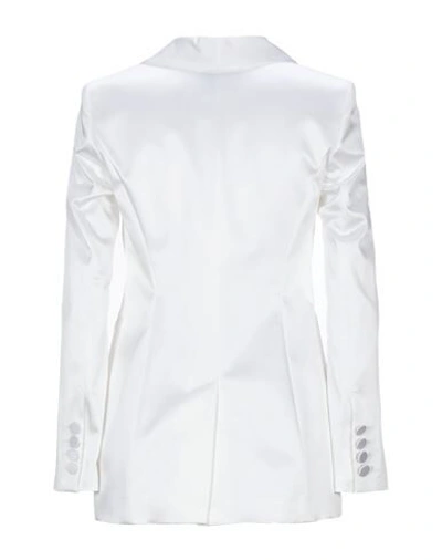 Shop Be Blumarine Woman Blazer White Size 8 Acetate, Polyamide, Elastane