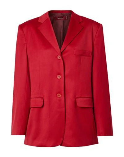 Shop Sies Marjan Woman Blazer Red Size M/l Virgin Wool