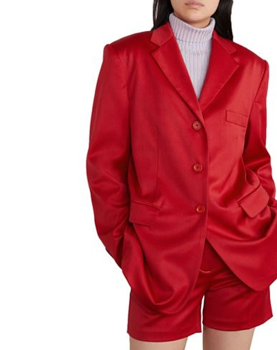Shop Sies Marjan Woman Blazer Red Size Xs/s Virgin Wool