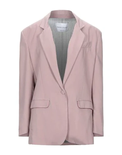 Shop Hebe Studio Suit Jackets In Pastel Pink