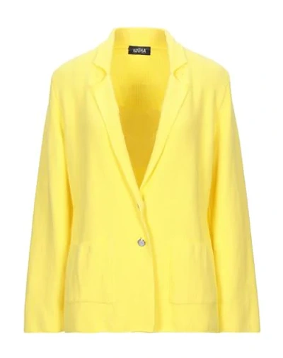 Shop El La® Lago Di Como Suit Jackets In Yellow