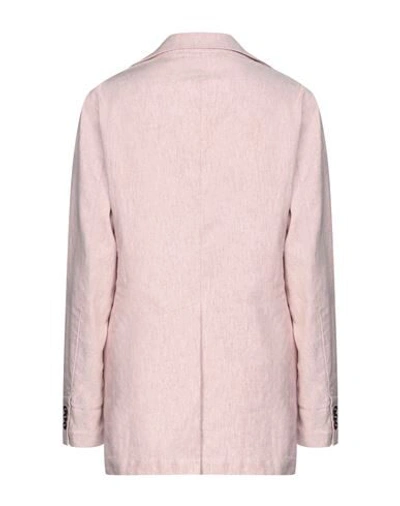 Shop Barena Venezia Barena Woman Suit Jacket Light Pink Size 6 Linen, Cotton, Elastane