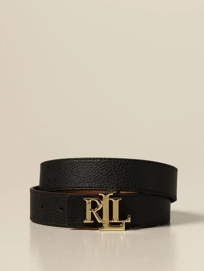 Shop Ralph Lauren Lauren  Belt Lauren  Reversible Leather Belt In Black