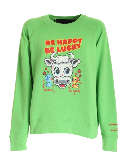 Shop Marc Jacobs Magda Archer Sweatshirt In Green