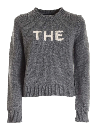 Shop Marc Jacobs Beige Inlay Jumper In Grey