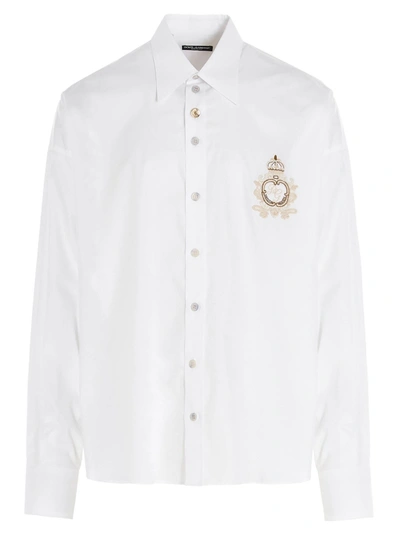 Shop Dolce & Gabbana Sacred Heart Shirt In White