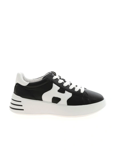 Shop Hogan H564 Sneakers In Black And White