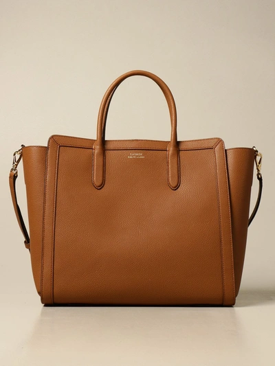 Shop Ralph Lauren Lauren  Tote Bags Lauren  Handbag In Grained Leather