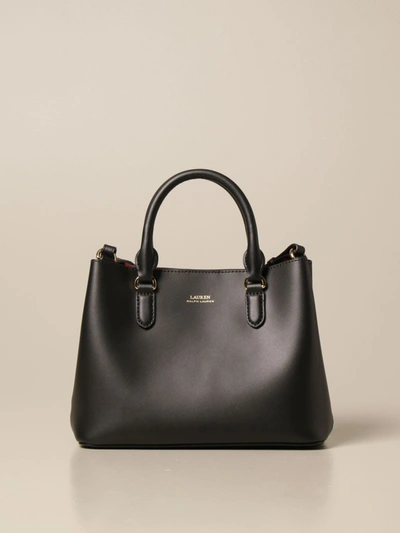 Shop Ralph Lauren Lauren  Handbag Lauren  Leather Bag In Black