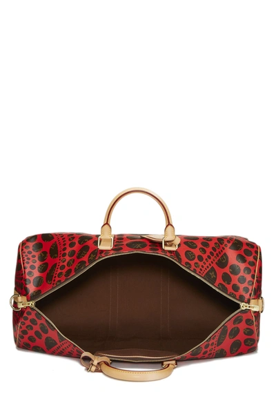 Louis Vuitton Yayoi Kusama Red Infinity Dots Monogram Coated Canvas Keepall  Bandoulière 55 Gold Hardware, 2012 Limited Edition Available For Immediate  Sale At Sotheby's