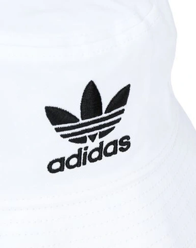 Shop Adidas Originals Bucket Hat Ac Hat White Size Onesize Cotton