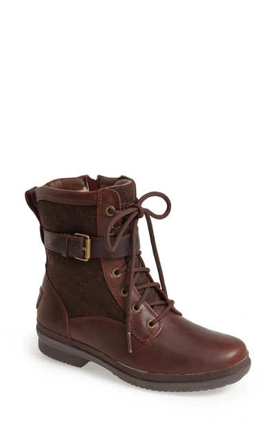 Shop Ugg Kesey Waterproof Boot In Chestnut