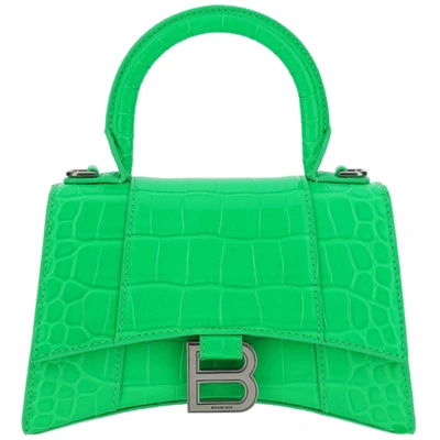 Shop Balenciaga Women's Handbag Cross-body Messenger Bag Purse  Hourglass Small In Green