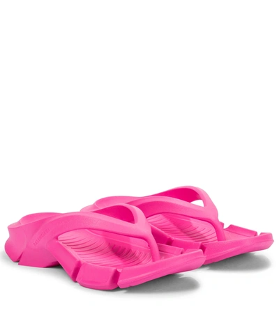 Shop Balenciaga Mold Thong Sandals In Pink