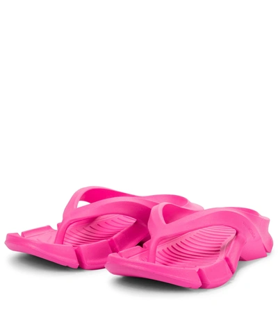 Shop Balenciaga Mold Thong Sandals In Pink