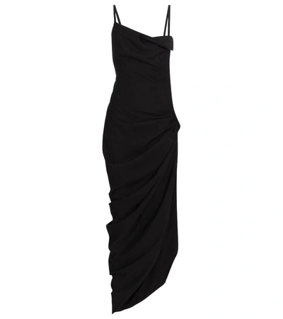 Shop Jacquemus La Robe Saudade Maxi Dress In Black