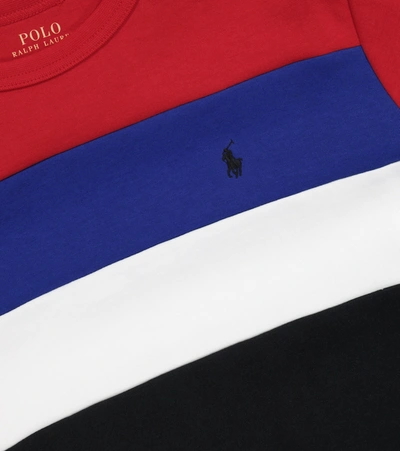 Shop Polo Ralph Lauren Striped Cotton-blend Sweatshirt In Multicoloured